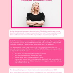 SMSF Basics: Binding Death Benefit Nominations